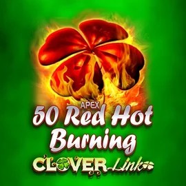 50 Red Hot Burning Clover Links logo by Novomatic at Love Casino