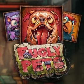 Fugly Pets slot logo by Stakelogic at Love Casino