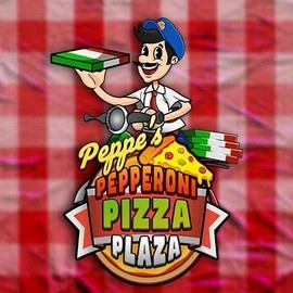 Peppe’s Pepperoni Pizza Plaza online game logo by Pragmatic Play on lovescasinoo.uk